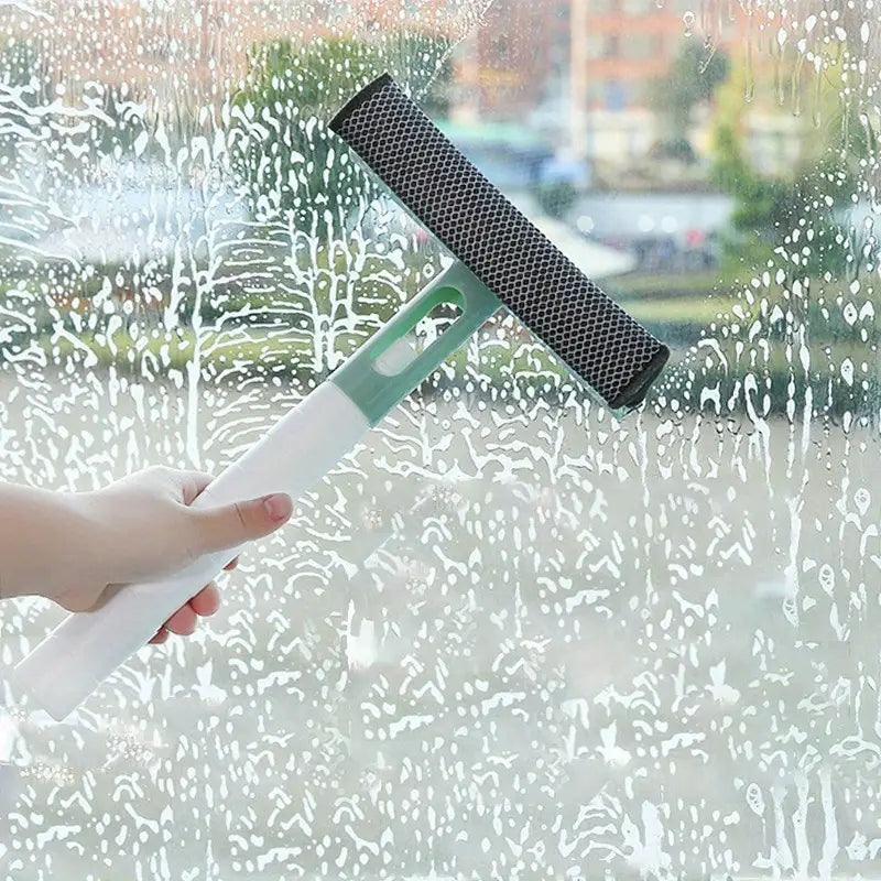 Multi-Task Glass Cleaner with Built-In Spray